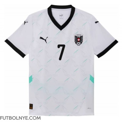 Camiseta Austria Marko Arnautovic #7 Visitante Equipación Eurocopa 2024 manga corta Camiseta Austria Marko Arnautovic #7 Visitante Equipación Eurocopa 2024 manga corta